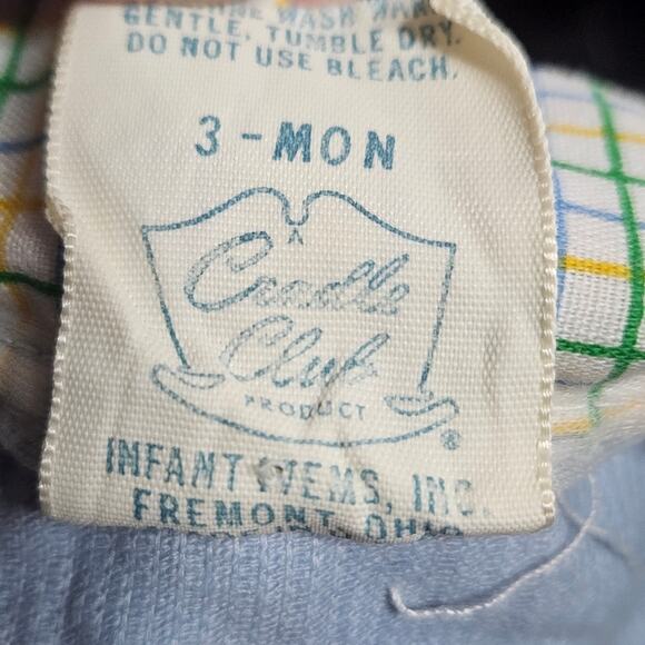 VTG Boys Chicken Embroidered Applique Overalls with ABC Jacket, size 3 months - Picture 13 of 13